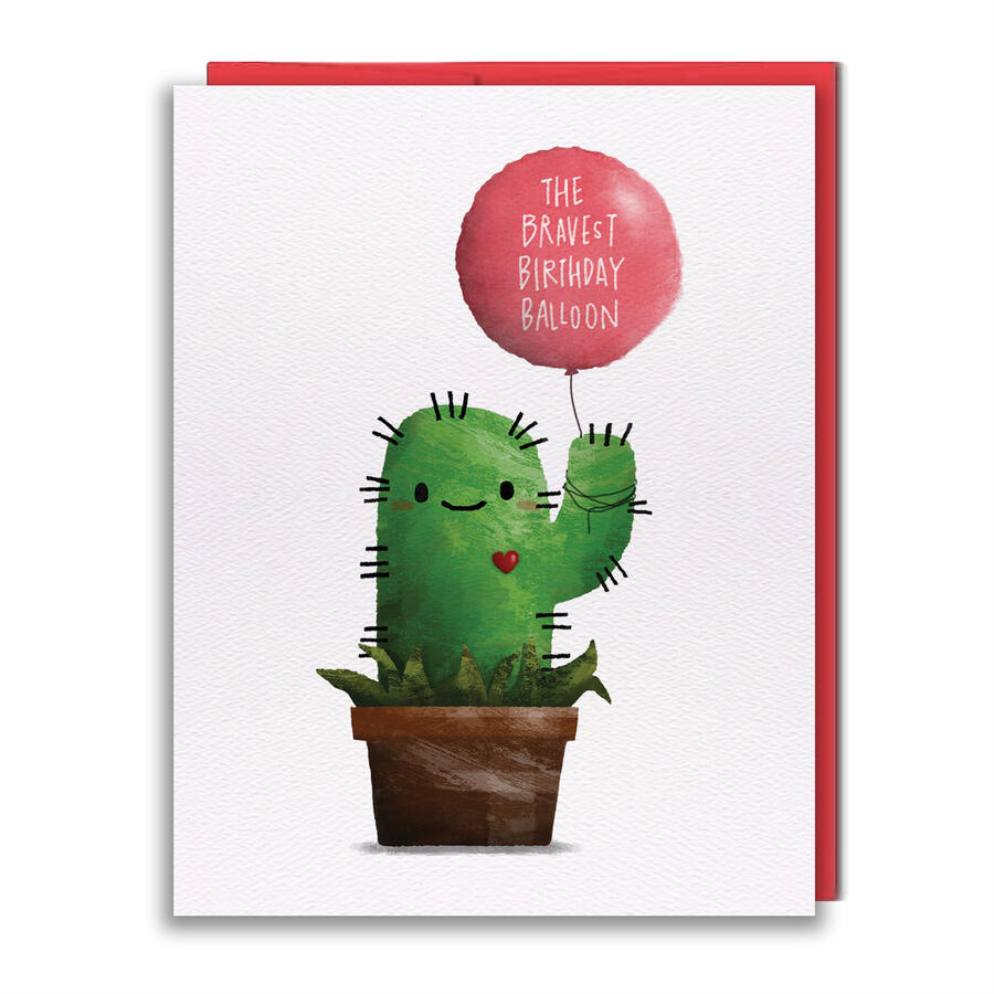 HB011 - Bravest Balloon Greeting Card