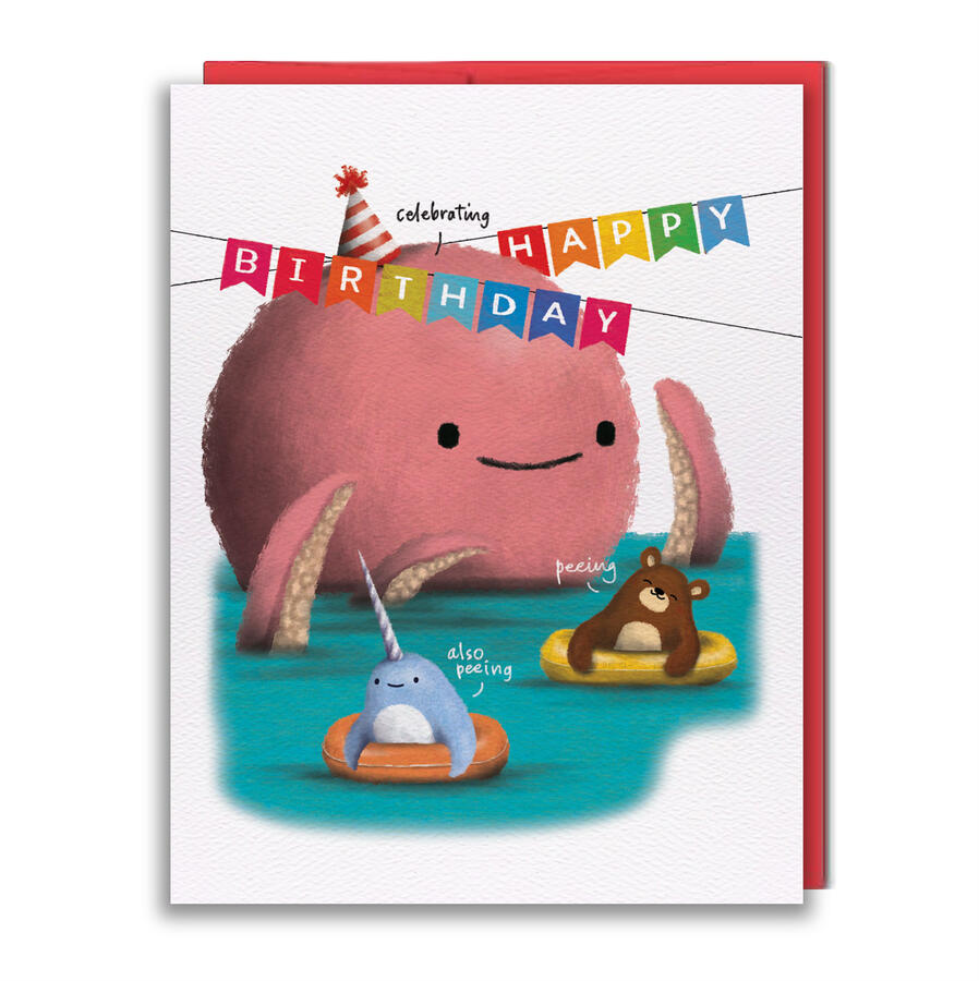 HB031 - Peeing Greeting Card