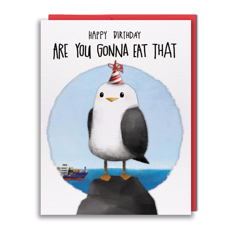 HB029a - Seagull Greeting Card