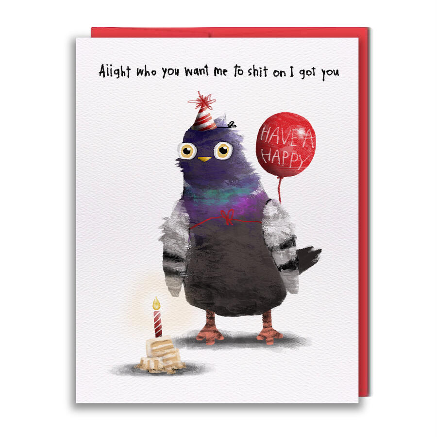 HB042 - Pigeon Got You Greeting Card