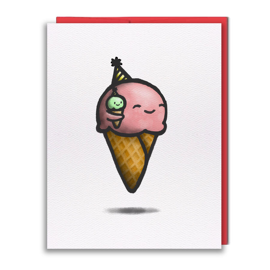 HB019 - Ice, Ice Baby Greeting Card