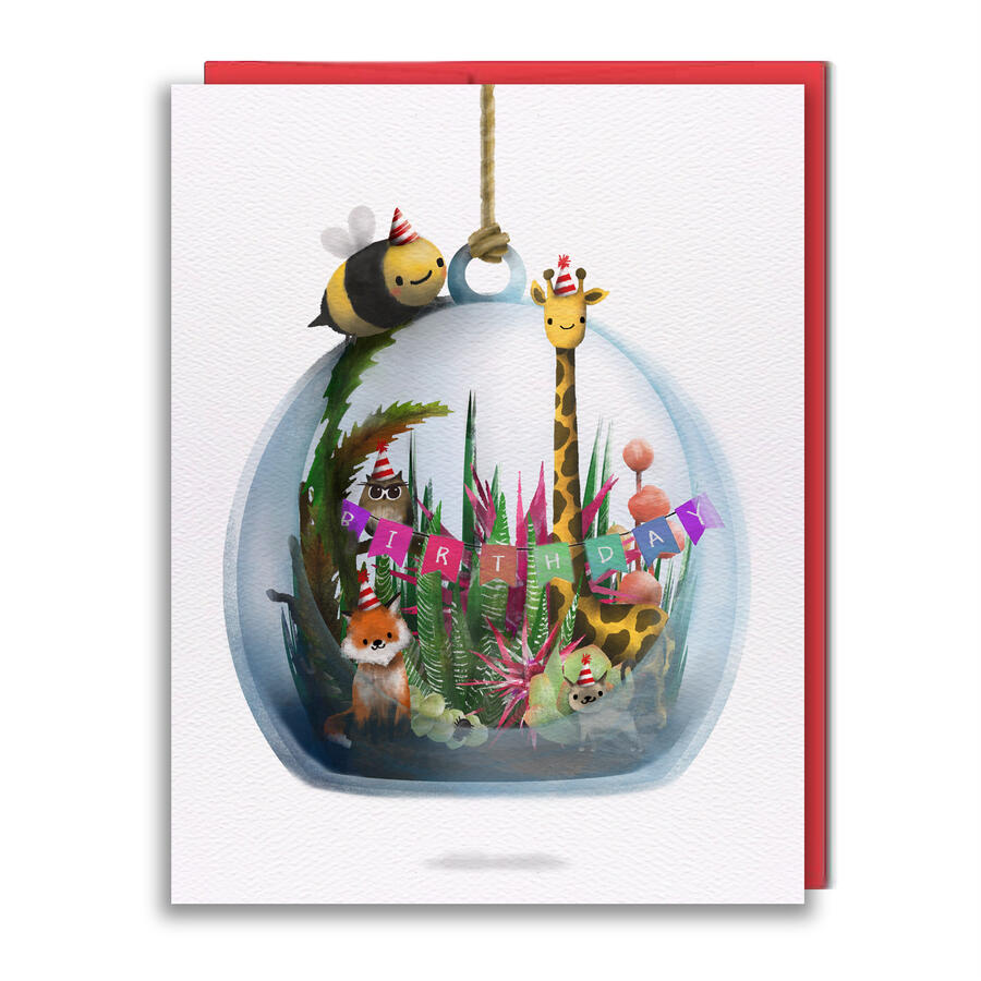 HB006a - Party Terrarium Greeting Card