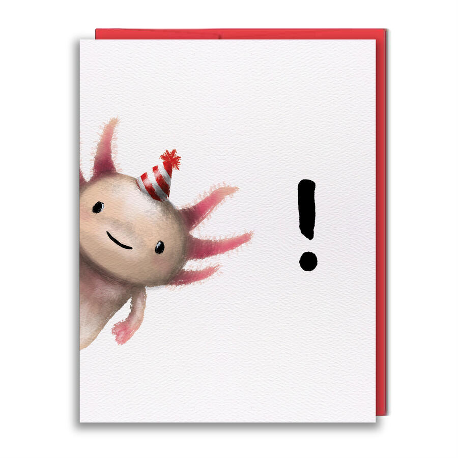 BL027 - Axolotl! Greeting Card