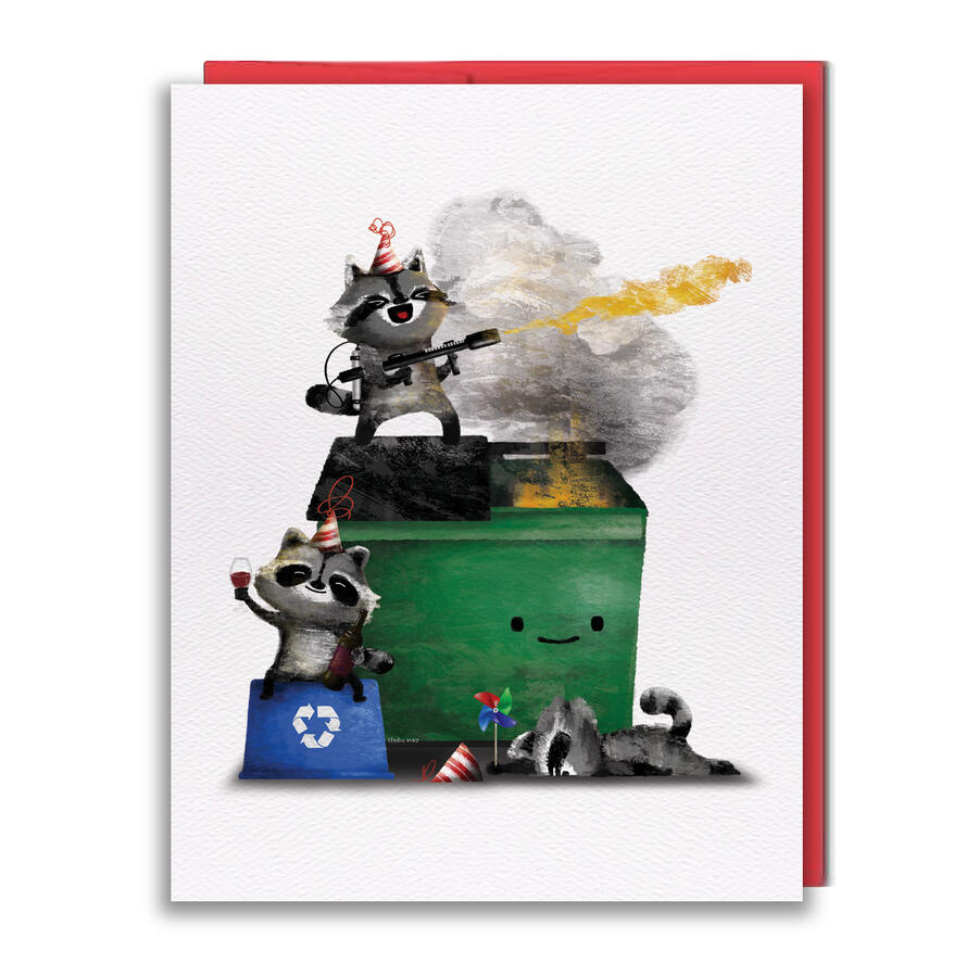 BL030 - Dumpster Fire Greeting Card