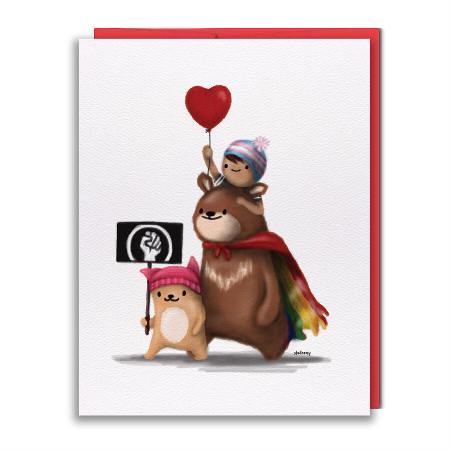 BL018 - Resist Greeting Card