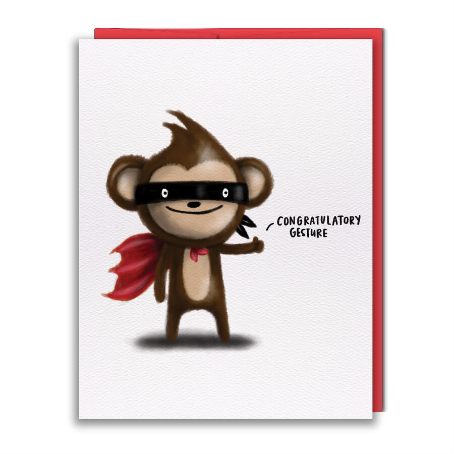 BL019 - Proud Monkey Greeting Card