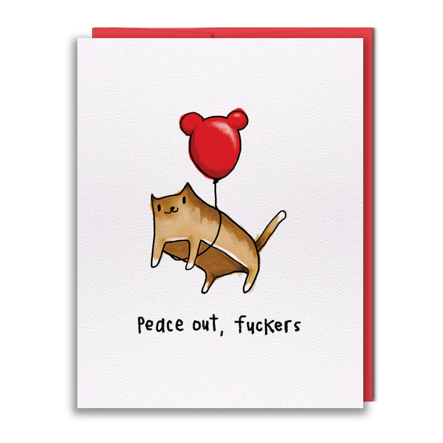 BL013 - Peace Out Greeting Card