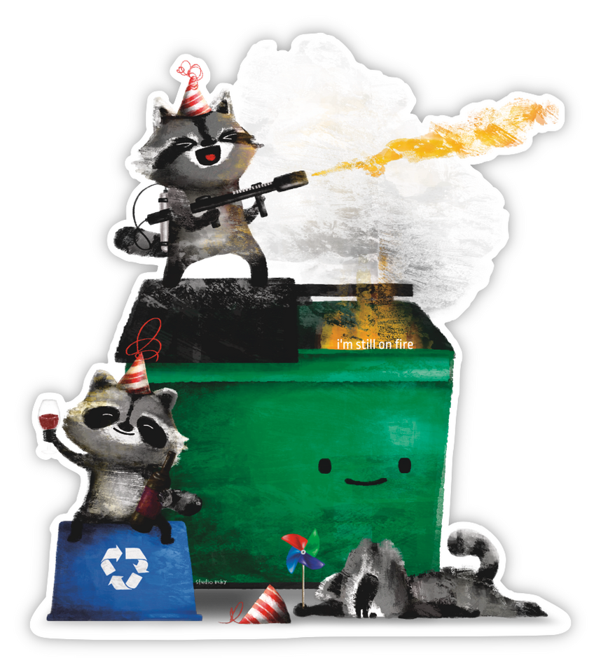 SVSTK 002 - Dumpster Fire Sticker