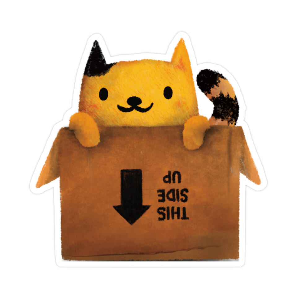 SVSTK 013 - Cat Box (2" wide, matte)