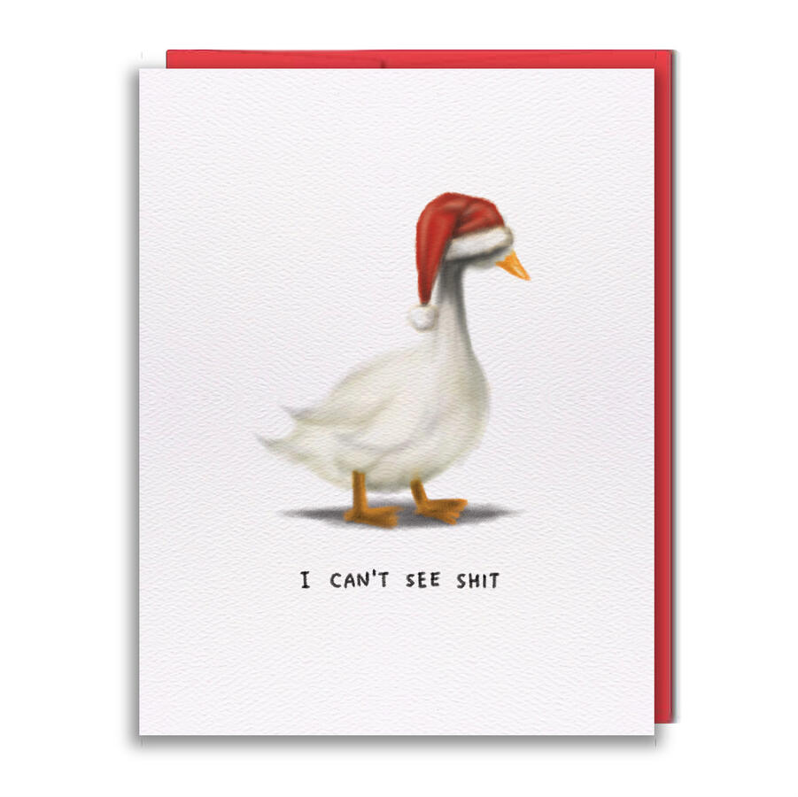 HOL007 - Poor Duck Holiday Greeting Card