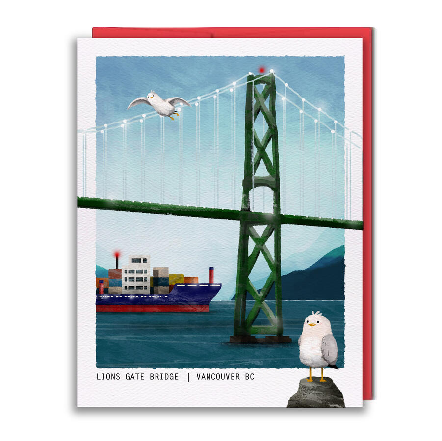 COV001 - Lions Gate Bridge Greeting Card